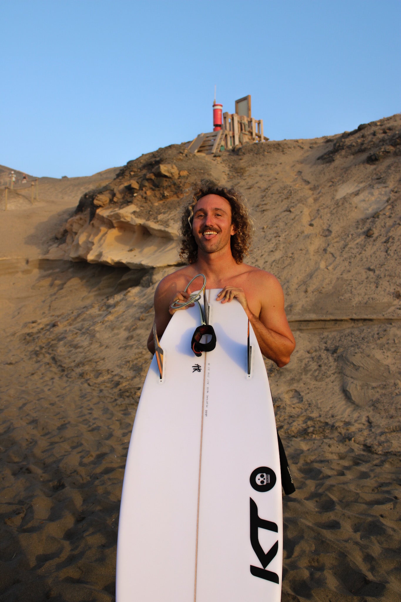 Gilles Noah Rese - Profesional Surfer from Fuerteventura, Canary Islands with KT Surfboard