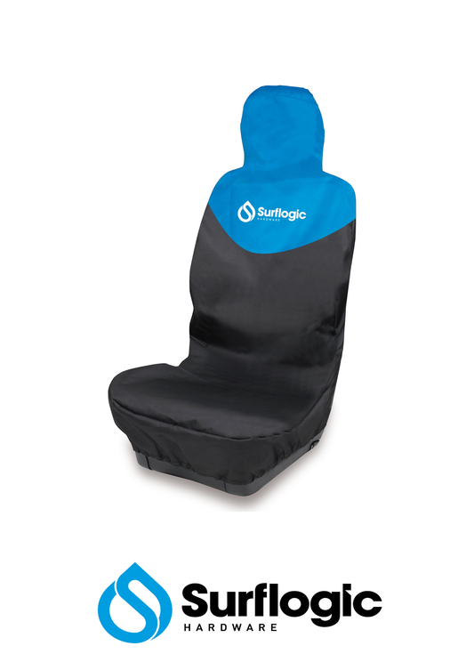 Car Single Seat Cover Black/Cyan